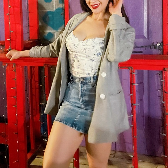 REDONE Faded denim mini skirt - Picture 3 of 3